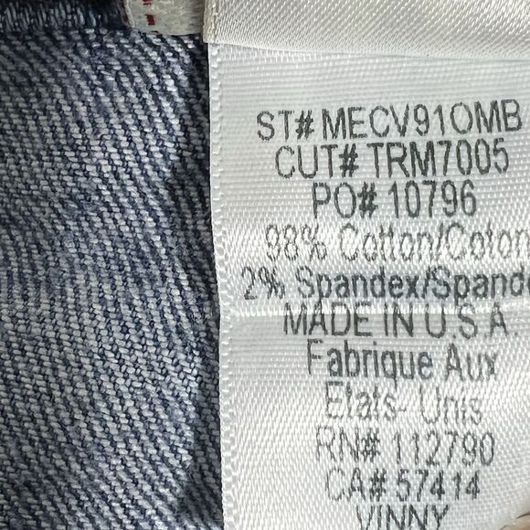 True Religion  VINNY Skinny Jeans Women 28x27 Flap Pockets Low Rise Medium Wash - Picture 15 of 16